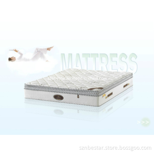 High Quality Pillow Top Latex Foam with Spring Mattress (LS-1)